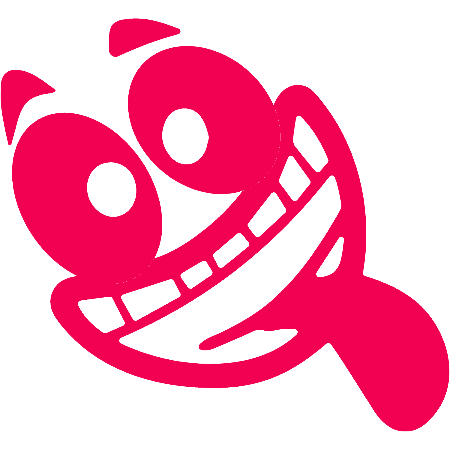 Grafik aus Rebekkas Logo: Clownsgesicht